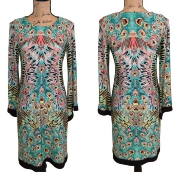 Emma & Michelle Bell Sleeve Sheath Dress Small - Picture 1 of 6